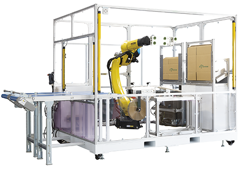 段ボール箱自動組立ロボットシステム